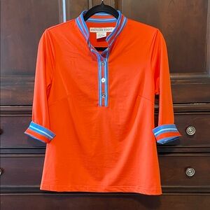 Gretchen Scott three-quarter sleeve shirt, size small